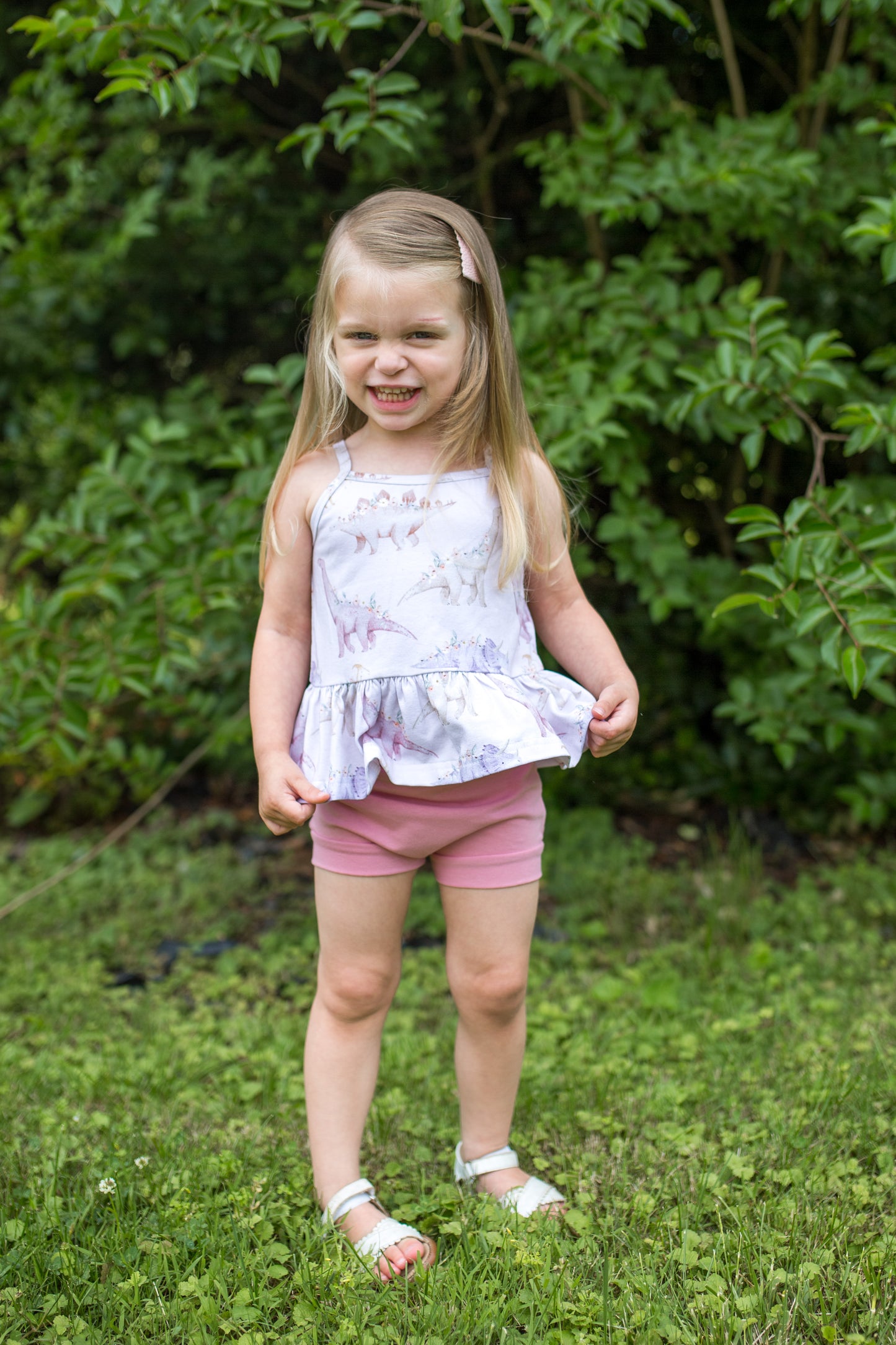 'Floral Dino' Two-Piece Set