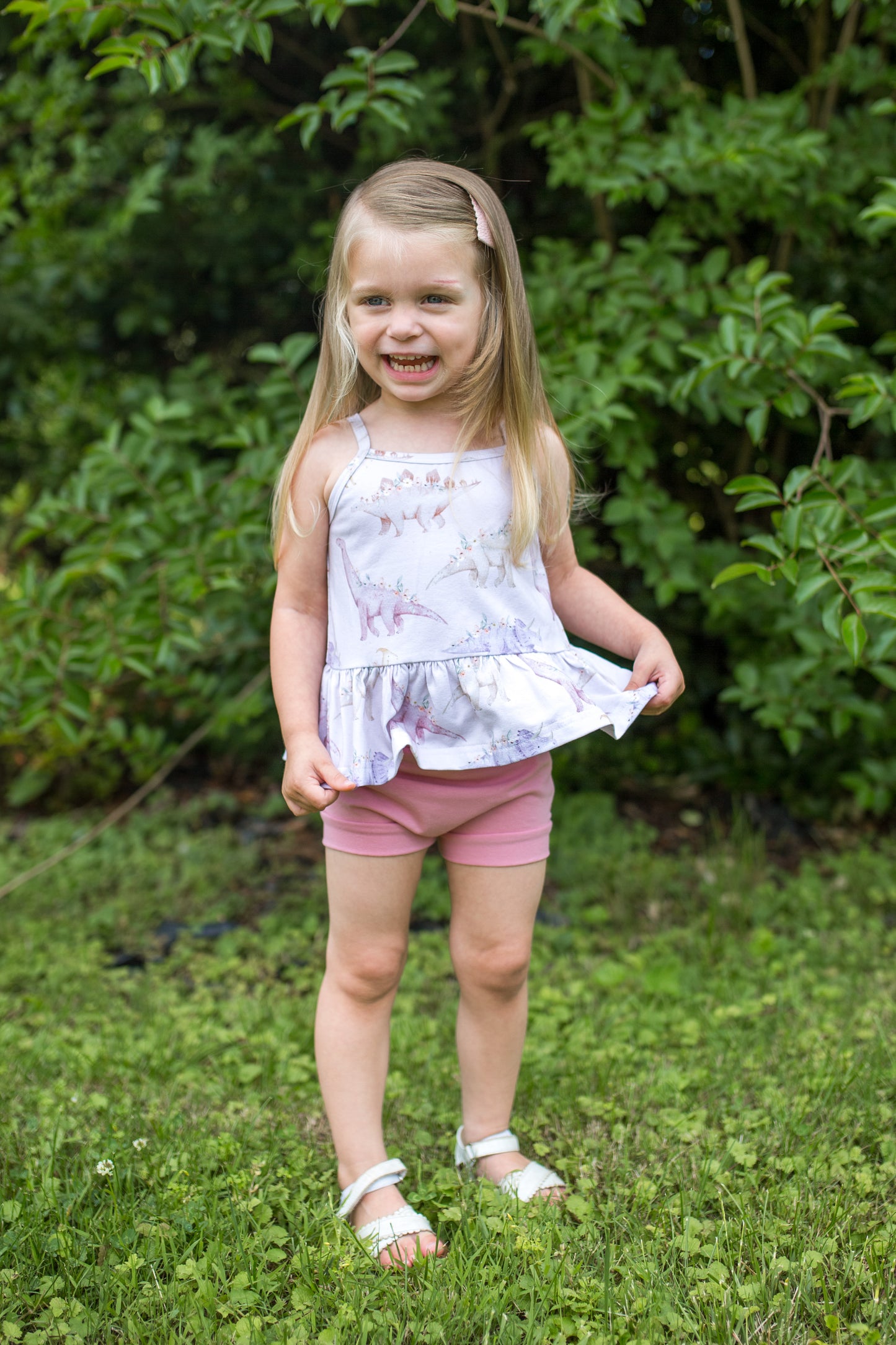 'Floral Dino' Two-Piece Set
