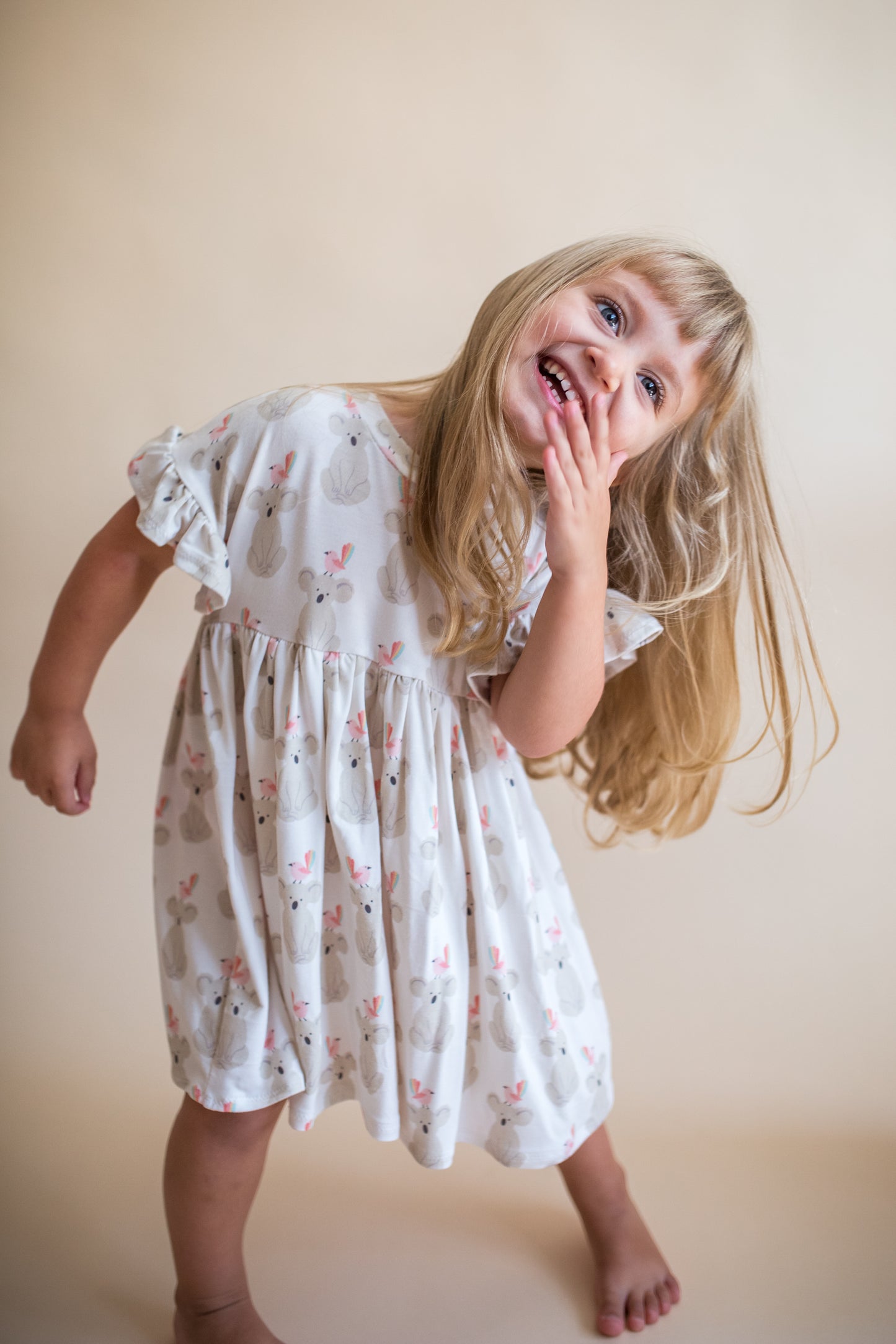 Ruffle Koala Bird Dress