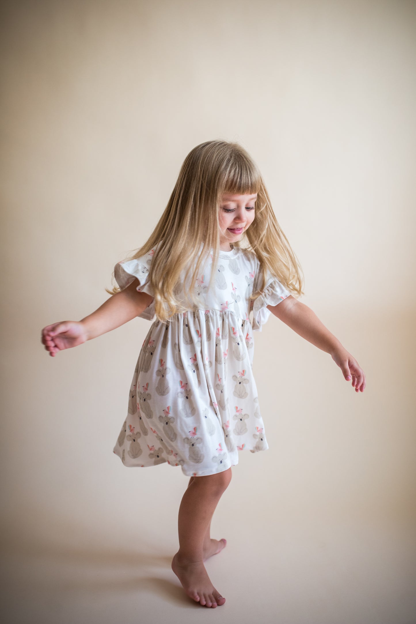Ruffle Koala Bird Dress