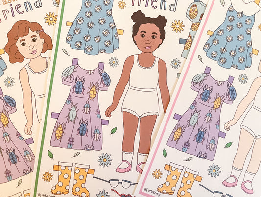 Introducing Astrid & Friends Paper Dolls – A Free Download For Imaginative Play!