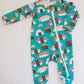 'Sushi Baby' Blue Zippie Romper