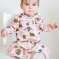 'Sushi Baby' Pink Zippie Romper