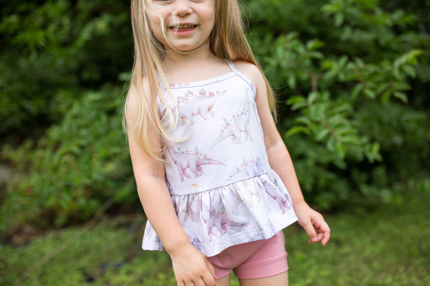 'Floral Dino' Two-Piece Set
