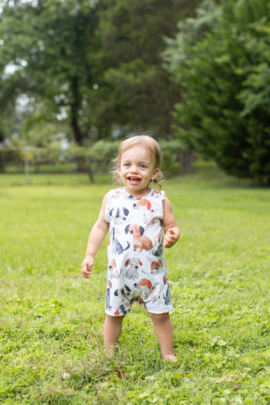 'Puppy Love' Tank Romper