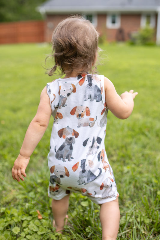 'Puppy Love' Tank Romper
