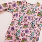Purple 'Magic and Science' Wrap Romper
