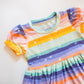 'Rainbow Magic' Puff Sleeve Dress