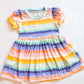 'Rainbow Magic' Puff Sleeve Dress