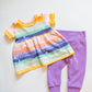 'Rainbow Magic' Peplum Set