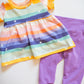 'Rainbow Magic' Peplum Set