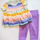 'Rainbow Magic' Peplum Set