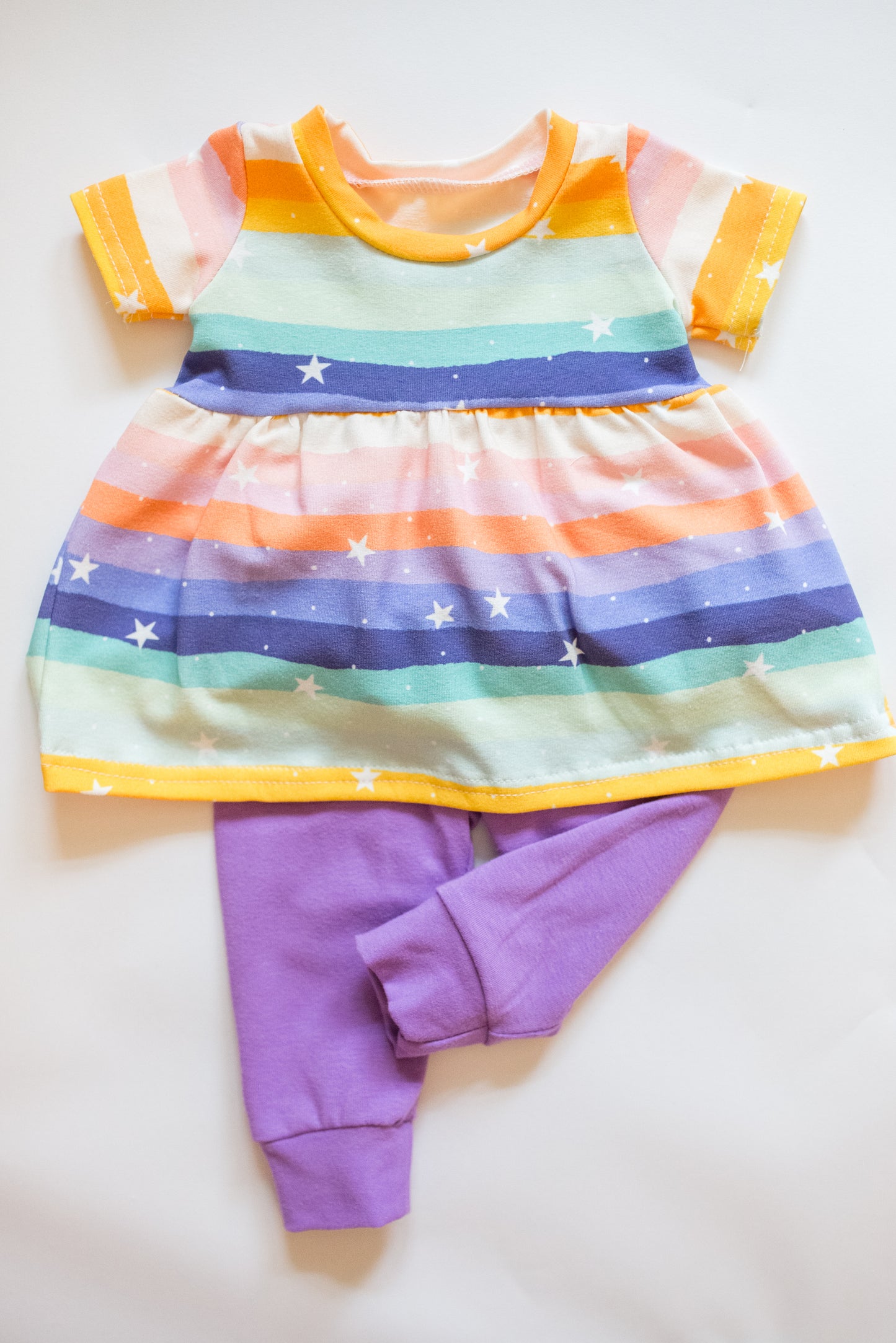 'Rainbow Magic' Peplum Set