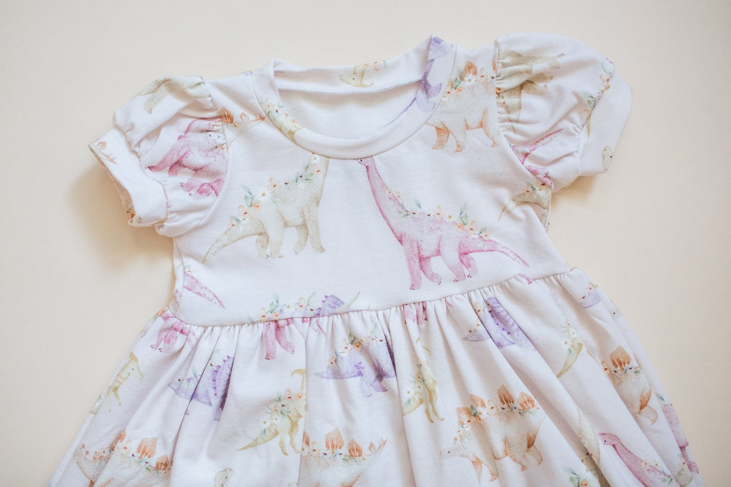 Floral Dino Dress - Astrid & Friends