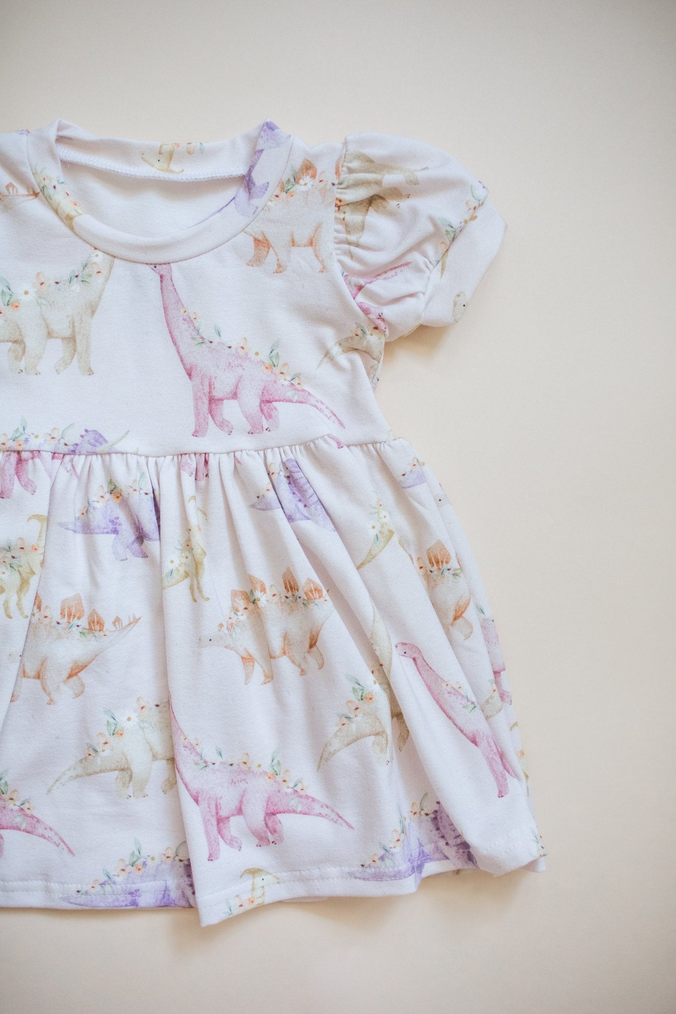 Floral Dino Dress - Astrid & Friends