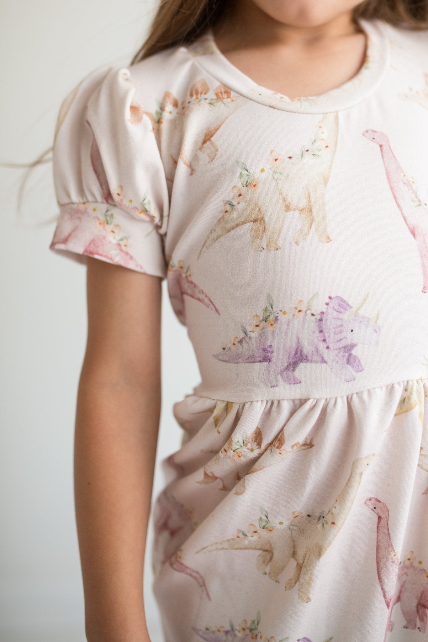 Floral Dino Dress - Astrid & Friends