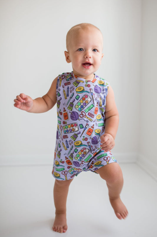 Little Artist Romper - Astrid & Friends