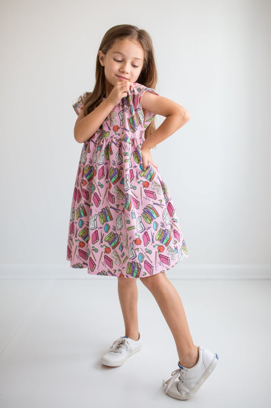 Little Reader Dolman Dress - Astrid & Friends