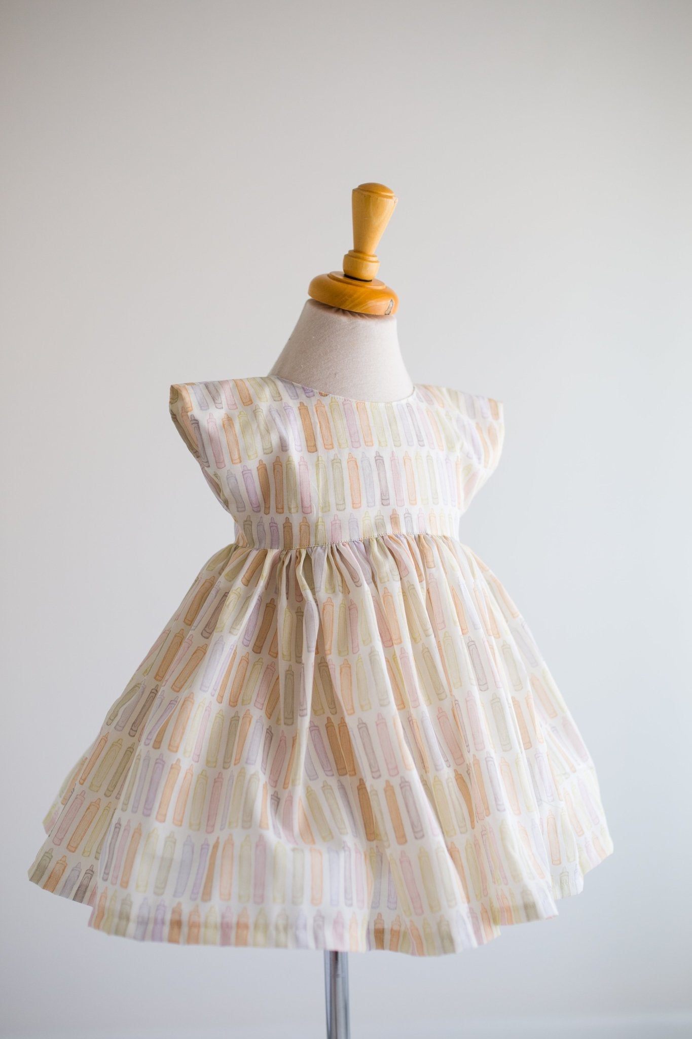 Pastel Crayon Twirl Dress - Astrid & Friends