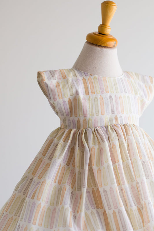 Pastel Crayon Twirl Dress - Astrid & Friends