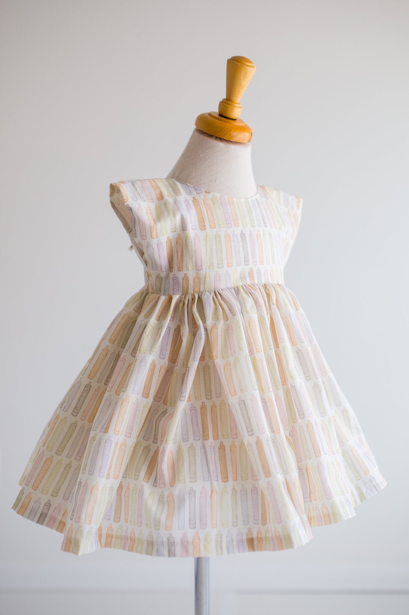 Pastel Crayon Twirl Dress - Astrid & Friends