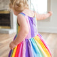 Quilted Rainbow Twirl Dress - Astrid & Friends