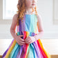 Quilted Rainbow Twirl Dress - Astrid & Friends