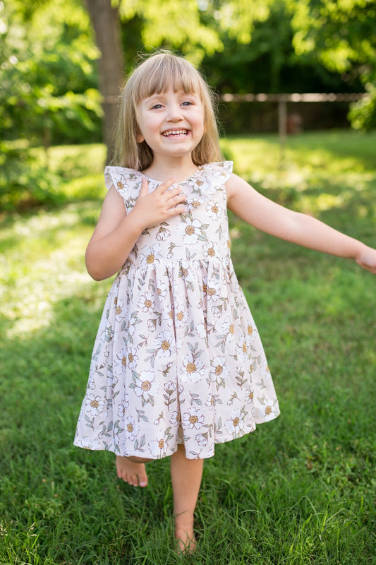 Timeless Floral Ruffle Dress - Astrid & Friends